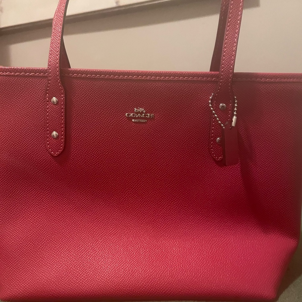 Coach Millie Red Tote. Used once. Great condition.